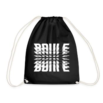 Boule Power! Bouler Outfit Boule Kugeln Petanque - Turnbeutel - Schwarz - Vorne