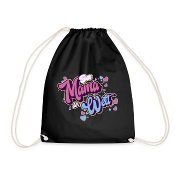 Beste Mama Der Welt - Turnbeutel - Schwarz - Vorne