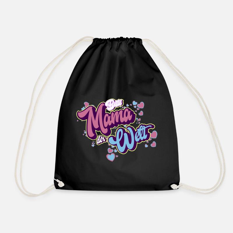 Beste Mama Der Welt - Turnbeutel - Schwarz