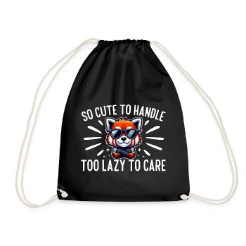 SI MIGNON À MANIPULER, TROP PARESSEUX POUR S’EN SOUCIER - Sac de sport léger - noir - Devant