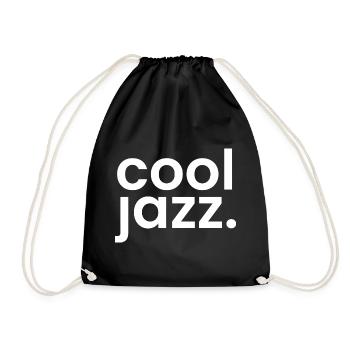 Typographie monochrome jazz cool - Sac de sport léger - noir - Devant