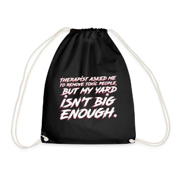 A bigger garden is needed - Drawstring Bag - black - Front