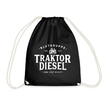 Groupe sanguin Tracteur Diesel - Sac de sport léger - noir - Devant