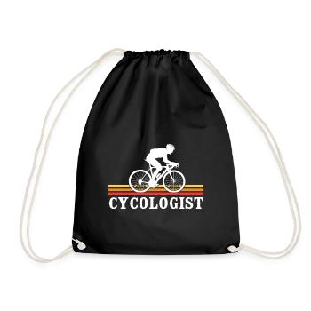 Cycologist cycling  - Turnbeutel - Schwarz - Vorne