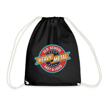 Old School Heavy Metal Badge - Sac de sport léger - noir - Devant