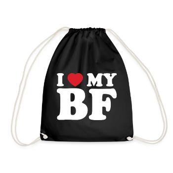 I Heart My BE Tee - Sac de sport léger - noir - Devant