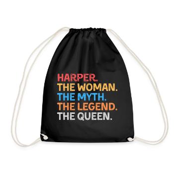 Harper La Femme Le Mythe La Légende La Reine - Sac de sport léger - noir - Devant