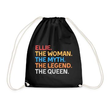 Ellie La Femme Le Mythe La Légende La Reine - Sac de sport léger - noir - Devant
