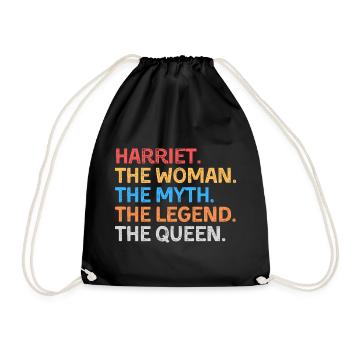 Harriet la Femme Le Mythe La Légende La Reine - Sac de sport léger - noir - Devant