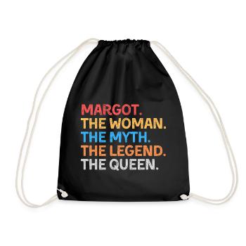 Margot La Femme Le Mythe La Légende La Reine - Sac de sport léger - noir - Devant