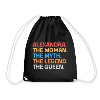 Alexandra La Femme Le Mythe La Légende La Reine - Sac de sport léger - noir - Devant