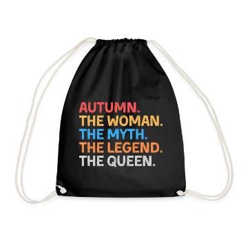 Automne La Femme Le Mythe La Légende La Reine - Sac de sport léger - noir - Devant