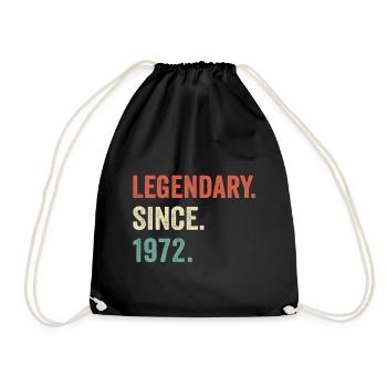 legendary since 1972 - Drawstring Bag - black - Front