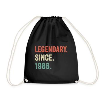 legendary since 1986 - Drawstring Bag - black - Front