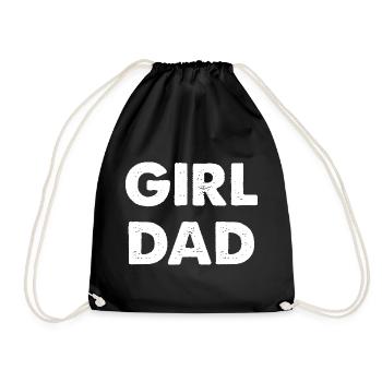 fille papa - Sac de sport léger - noir - Devant