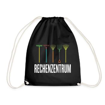Leiter vom Rechenzentrum Gärtner Gärtnerin Garten - Turnbeutel - Schwarz - Vorne