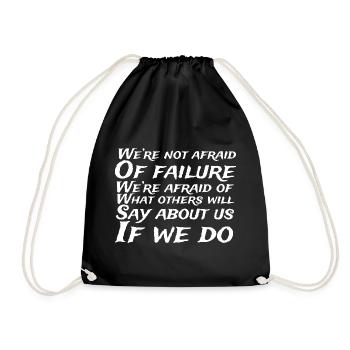 Citation de Fearless Over Opinions - Sac de sport léger - noir - Devant