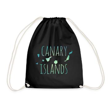Canary Islands - Turnbeutel - Schwarz - Vorne
