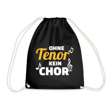 Chor - Turnbeutel - Schwarz - Vorne