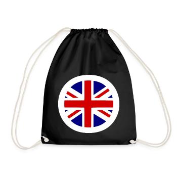 Union Jack - Drawstring Bag - black - Front