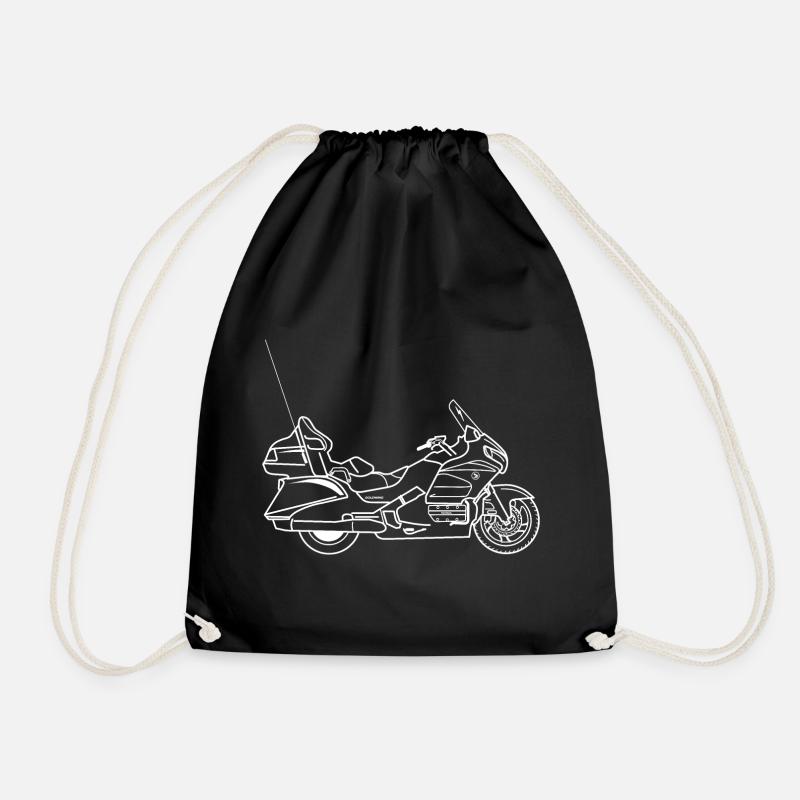 Gold Wing Motorrad - Turnbeutel - Schwarz