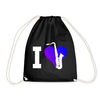 Saxophone Saxophoniste Femmes Hommes Saxophone - Sac de sport léger - noir - Devant