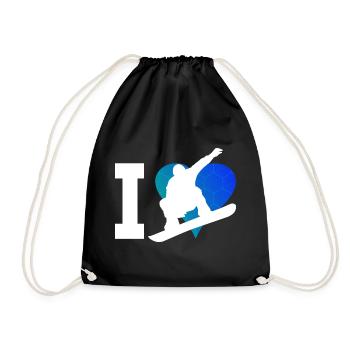 Snowboard snowboarders hommes femmes sports d'hiver - Sac de sport léger - noir - Devant