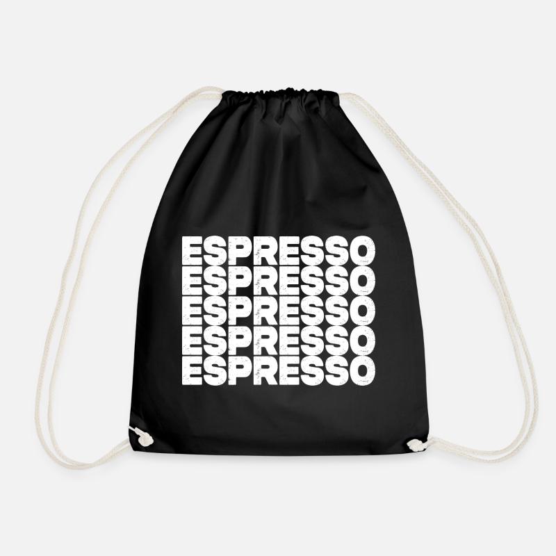 Espresso - Drawstring Bag - black