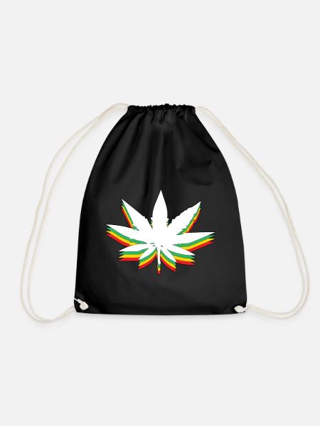 Weed Leaf - Turnbeutel - Schwarz