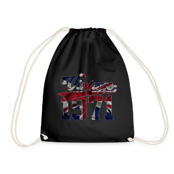 55E ANNIVERSAIRE DU VINTAGE AU ROYAUME-UNI EN 1971 - Sac de sport léger - noir - Devant