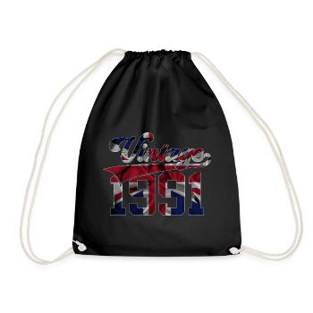 35E ANNIVERSAIRE DU ROYAUME-UNI VINTAGE 1991 - Sac de sport léger - noir - Devant