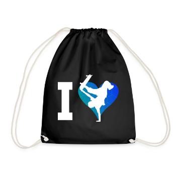 Skater Skateboarder Femmes Skating Hommes Skateboar - Sac de sport léger - noir - Devant