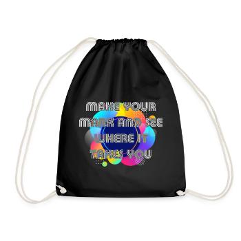 Make your mark and see where it takes youChilds - Drawstring Bag - black - Front