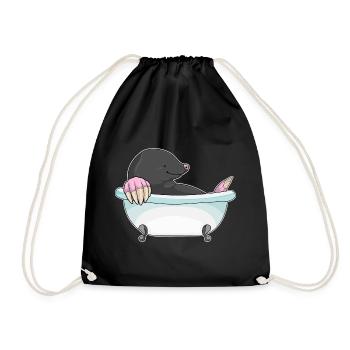 Baignoire de bain pour la taupe - Sac de sport léger - noir - Devant