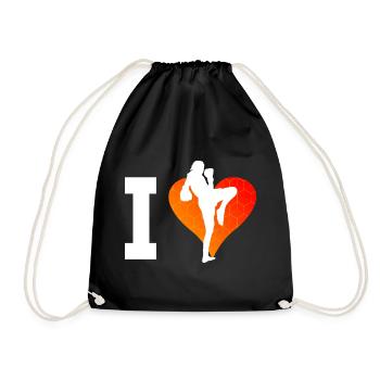 Thai Boxing Women Muay Thai Men Thai Boxer - Drawstring Bag - black - Front