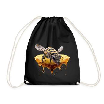 Nid d’abeille - Sac de sport léger - noir - Devant
