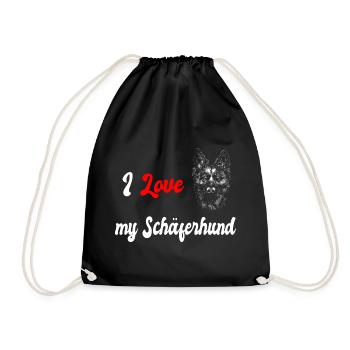 J'adore mon berger allemand - Sac de sport léger - noir - Devant