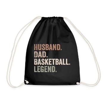 Basketball husband dad fantasy basketball legend - Sac de sport léger - noir - Devant