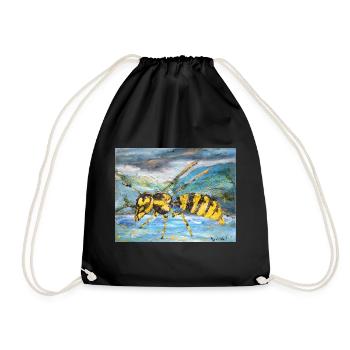 Wasp - Drawstring Bag - black - Front