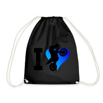 Motocross Dirt Bike Femme Dirt Bike Homme - Sac de sport léger - noir - Devant
