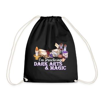 Magie, Zauberei Hexen Magier, tolle Geschenkidee - Turnbeutel - Schwarz - Vorne