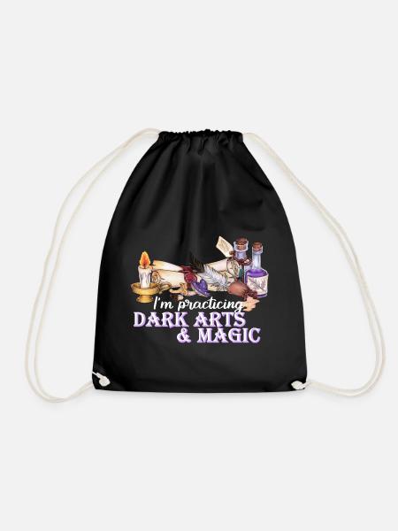 Magie, Zauberei Hexen Magier, tolle Geschenkidee - Turnbeutel - Schwarz