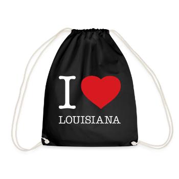 I LOVE LOUISIANA - Turnbeutel - Schwarz - Vorne