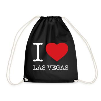 I LOVE LAS VEGAS - Drawstring Bag - black - Front