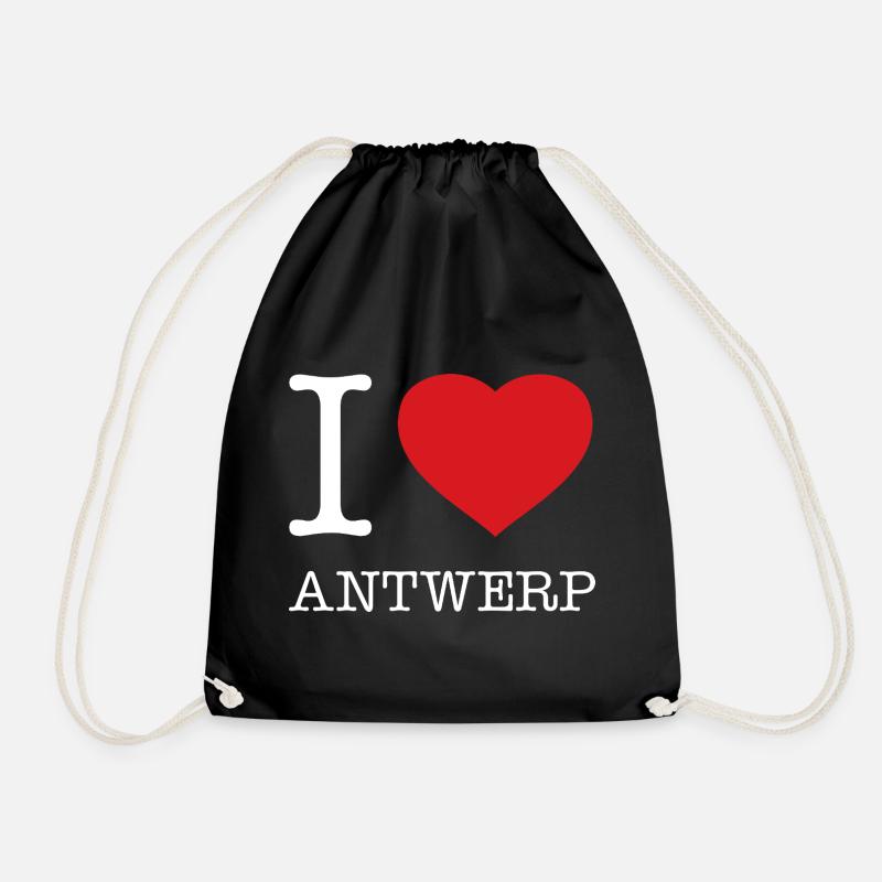 I LOVE ANTWERP - Turnbeutel - Schwarz