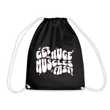 Big Muscles Fun Slogan Design - Sac de sport léger - noir - Devant