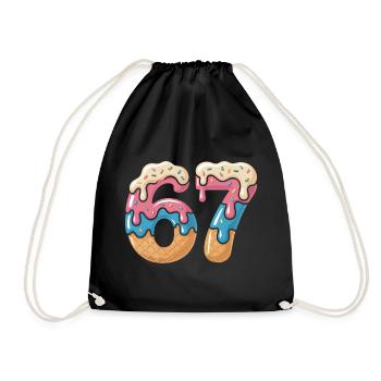 Donut 69 Glaçage NéonPrint - Sac de sport léger - noir - Devant