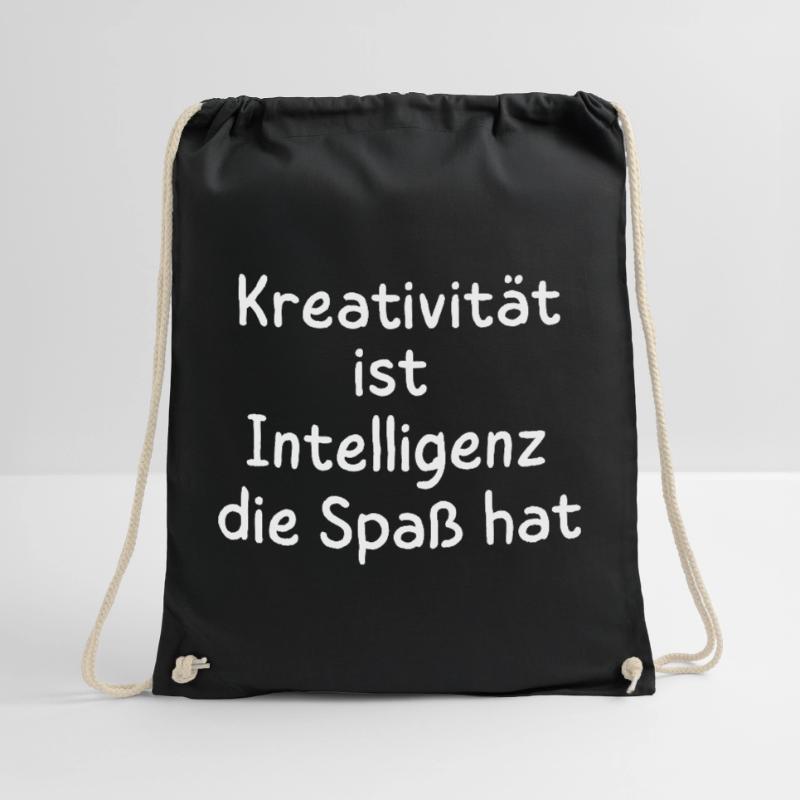 Creativity is intelligence that has fun Statement Drawstring Bag
