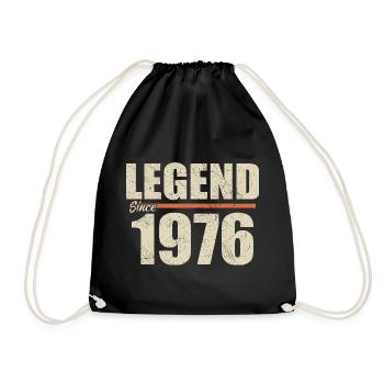 Anniversaire 1976 | Légende depuis 1976 - Sac de sport léger - noir - Devant