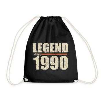 Anniversaire 1990 | Légende depuis 1990 - Sac de sport léger - noir - Devant